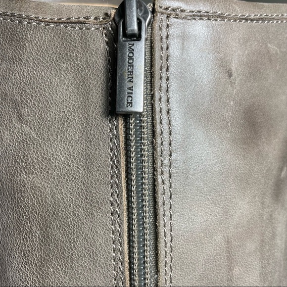 Modern Vice genuine leather long boot in light mocha color size 6 - Picture 13 of 13